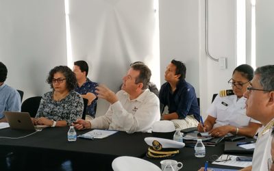 Realizan encuentro de colaboración interinstitucional entre SEMAR, CICESE y CIGoM