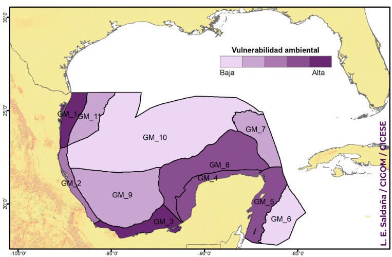 Se aproximan a conocer las regiones más vulnerables del Golfo de México ante un derrame de petróleo