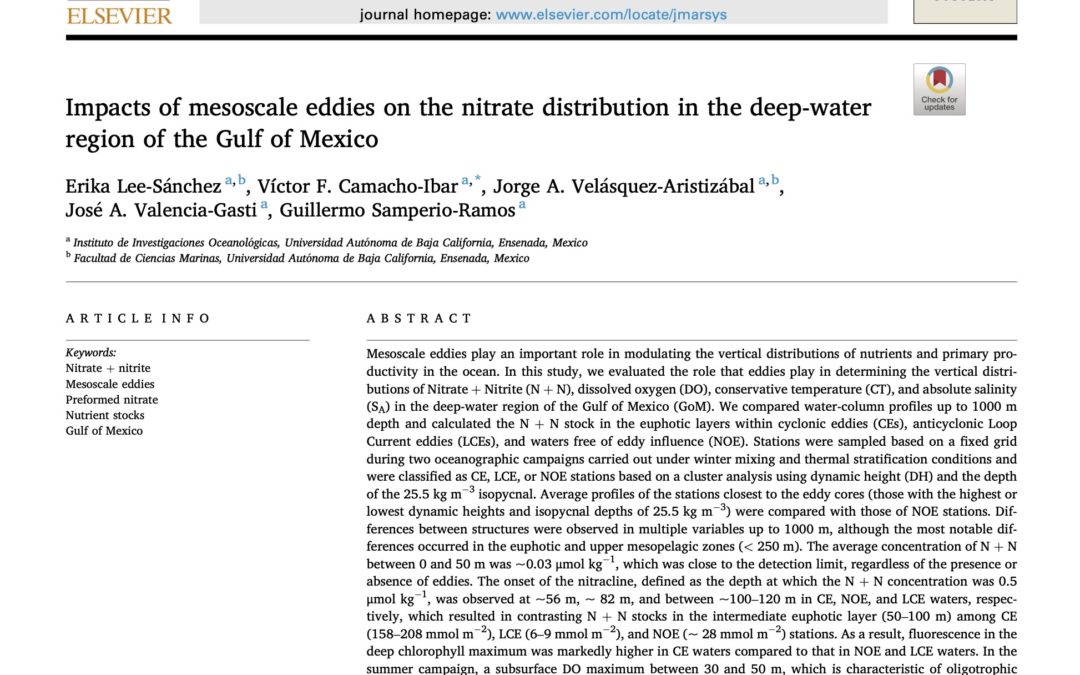 Impacts of mesoscale eddies on the nitrate distribution in the deep-water region of the Gulf of Mexico