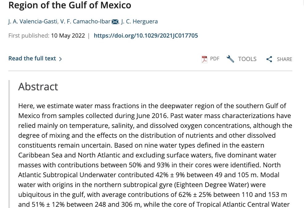 Water Mass Structure and Mixing Fractions in the Deepwater Region of the Gulf of Mexico