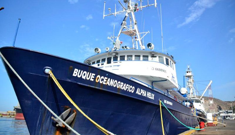 Primera vez Alpha Hèlix realiza operaciones en el Golfo de México
