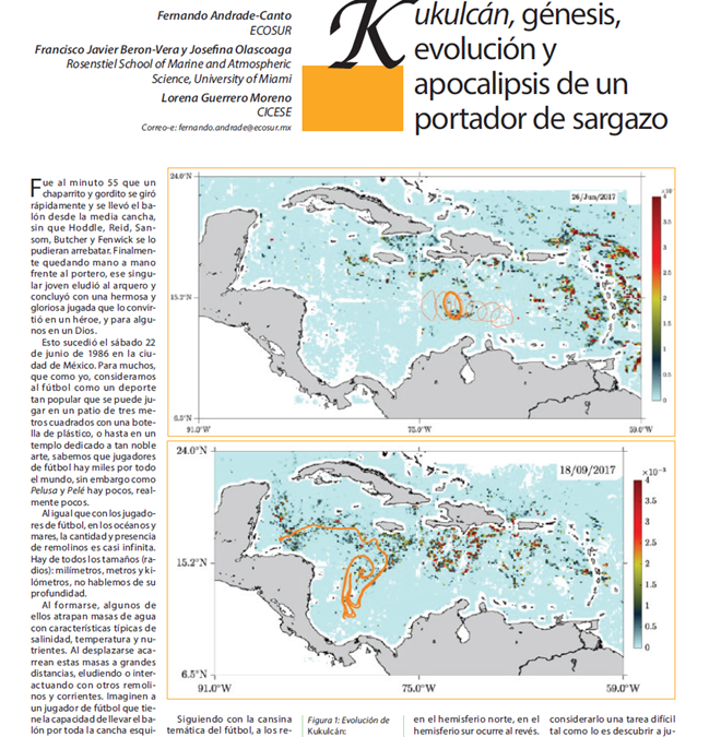 Kukulcán, génesis, evolución y apocalipsis de un portador de sargazo
