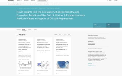 Frontiers in Marine Science: Nuevos conocimientos sobre la circulación, la biogeoquímica y la función de los ecosistemas del Golfo de México: una perspectiva de las aguas mexicanas en apoyo de la preparación para derrames de petróleo