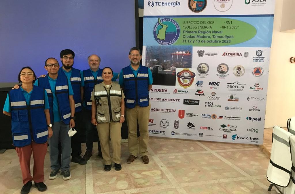 CIGoM presente en Simulacro de Liberación de Gas Natural y Derrame de Hidrocarburos “SOLSEG ENERGÍA-RN1 2023”